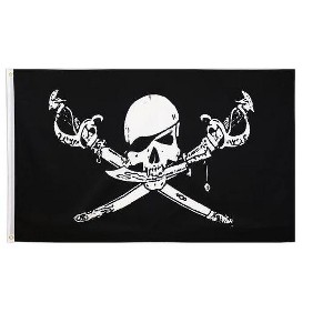 Maison 3'x5' Brethren Of The Coast Pirate Poly Flag Perfect For Kids Birthday Party Decoration & Halloween - 1 of 4