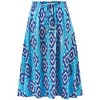 Collections Etc Diamond Patterned Full Skirt with Elasticized Waistband - 2 of 3