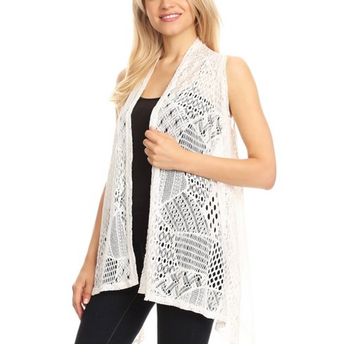 Sleeveless shawl cardigan hotsell