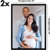 Americanflat 18x24 Poster Frame with Polished Plexiglass - Set of 2 - Streamline Collection - Thin Border Picture Frame for Wall Display - Black - 2 of 4