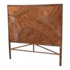 bali & pari Queen Elettra Rattan Standalone Headboard Dark Brown: No Assembly, MDF Frame, Spot Clean - image 2 of 4