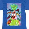 The Patrick Star Show Poster Women's Royal Blue Crew Neck Short Sleeve Graphic Sleep Shirt - 2 of 2