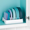 YouCopia 2pk Small Plastic StoraLid Container Lid Organizer - White: Kitchen Drawer & Pot Lid Storage Organizer - 4 of 4