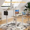 Infurnic Desks, Standing Desk with Splice Board, Adjustable Height Sit Stand Desk for Office or Home, Brown, 24"*40"*27.5" - 3 of 4