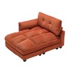 Oversized Corduroy Sleeper Chaise Lounge with USB, Cup Holder & Side Pocket - 3 of 4