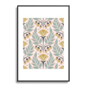 Heather Dutton La Floraison Blush Pink Metal Framed Art Print - Deny Desings - 1 of 3