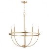 Quorum Lighting Tribute 5 - Light Chandelier in  Aged Brass - 3 of 3
