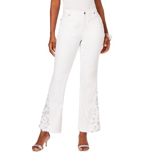 White Bell Bottom Pants : Target