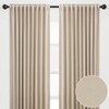 Chanasya 2pk Solid Velvet Room Darkening Blackout Privacy Window Curtain Panels - Set of 2 - image 2 of 4