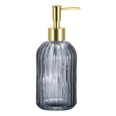 Unique Bargains Class Dish Soap Dispenser With Golden Pump For Bathroom ...