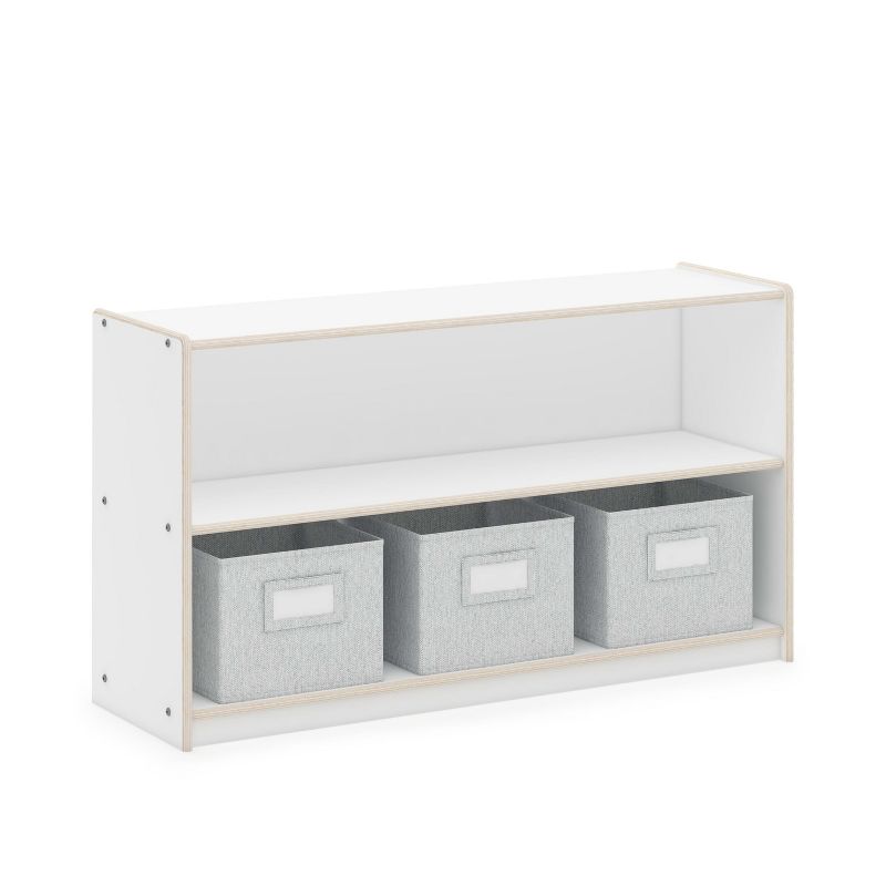 Guidecraft EdQ 2-Shelf Open Storage 24": Children's Low Wooden Bookshelf with Toy Shelves for Classroom and Playroom Organization, 2 of 6