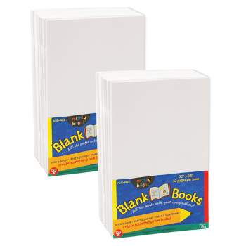 Hygloss® Blank Paperback Books, 5.5" x 8.5", White, 10 Per Pack, 2 Packs