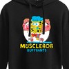 Women's - SpongeBob SquarePants - Musclebob Buffpants Cropped Graphic Hoodie - image 2 of 4