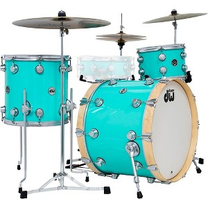 DW 3-Piece Collector's Series Santa Monica Shell Pack With Satin Chrome Hardware Sea Foam Green - 1 of 4