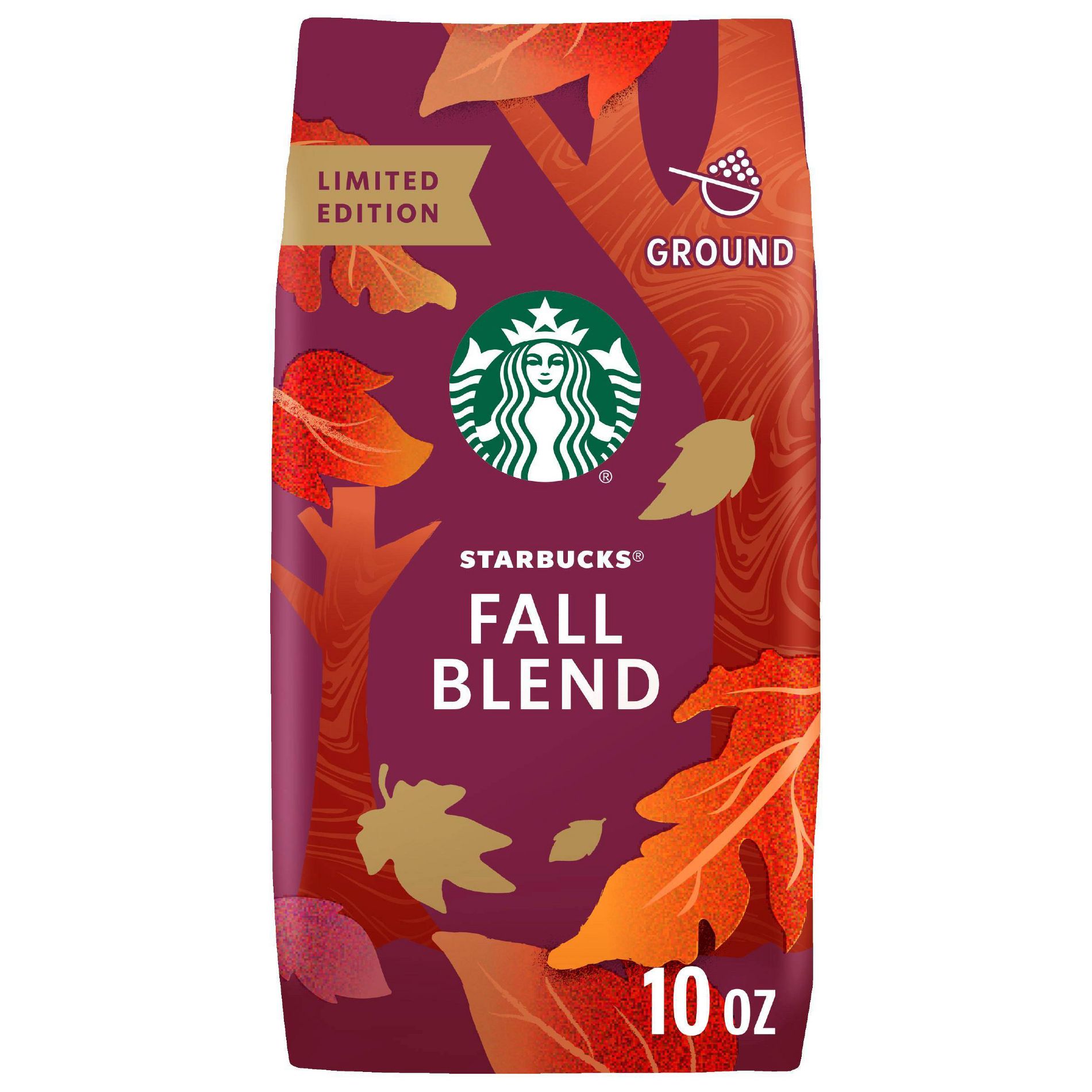 Fall Blend Medium Roast Ground Coffee - 10oz: Arabica Beans, Spice