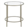 Satin Nickel Round Side Table - Henn&Hart - 3 of 4