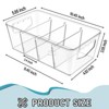 YIGII SPACEKEEPER Clear Storage Organizer Bins 4 Pack Plastic Pantry Organization and Storage Baskets , Containers for Kitchen, Fridge, Countertops - 2 of 4