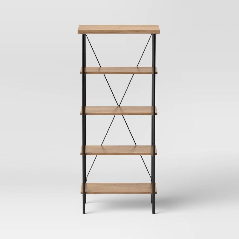 Mixed Material Media Tower Bookcase Natural - Room Essentials&#8482;, 5 of 10