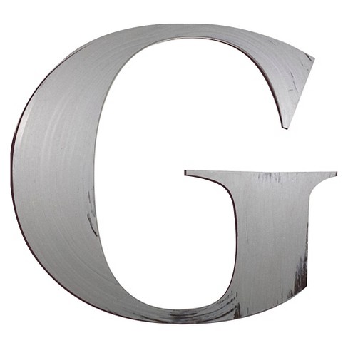 Letter2word Hand Painted Letter G 3d Wall Sculpture Nickel Target