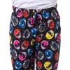 Power Rangers Mens' Tossed Print Red Pink Black Yellow Sleep Pajama Pants Black - 3 of 4