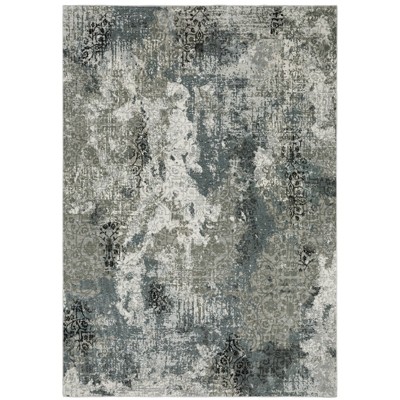 Oriental Weavers Gemini 001X2 Ivory/ Blue Indoor Area Rug - 5'3" x 7'6"