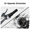 BestParts 24 Inch Mountain Bike for Adults Teens, Dual Suspension MTB Bicycle with 21-Speed & Disc Brakes, Trail Commuting Use, Grey - 3 of 4