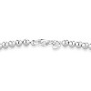 Italian Handmade 925 Sterling Silver Bracelet, 4mm Bead Ball Strand Chain for Women, Made in Italy - 2 of 4