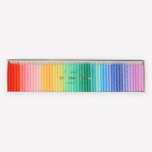 Meri Meri Rainbow Twisted Mini Candles (Pack of 50) - 1 of 4