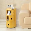 Haitral 3 Drawer Barrel Nightstand Yellow - 3 of 4