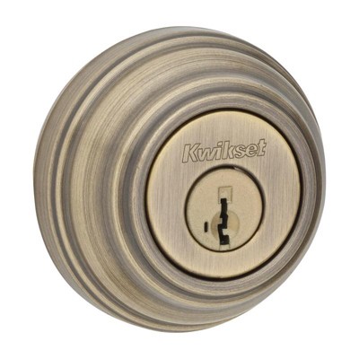 Antique Brass Universal Handing Single Cylinder Deadbolt