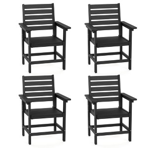 Arceso 18'' HDPS Outdoor Dining Chair, Patio Chair with Armrest for Backyard - 1 of 4