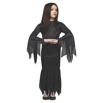 Fun World Girls' The Addams Family Morticia Costume
