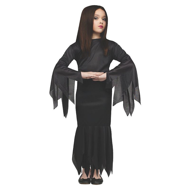 Fun World Girls' The Addams Family Morticia Costume, 1 of 2