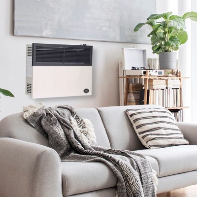 Ashley Hearth Beige Steel Wall-Mounted Propane Heater with Thermostat