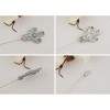 Anna-Kaci Women's Vintage Style Hat Pins with Faux Pearls, Turquoise Inlay, and Mixed Designs - 4 of 4