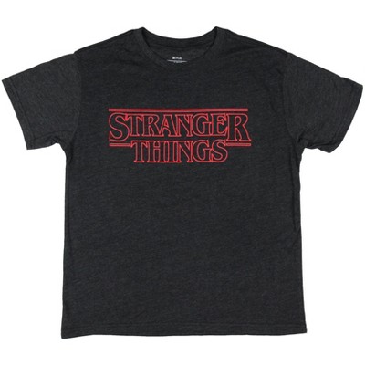 Stranger Things Boys' Tv Show Title Series Logo Shirt Tee T-shirt ...