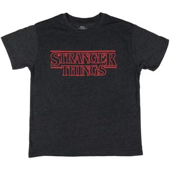Stranger Things Boys' TV Show Title Series Logo Shirt Tee T-Shirt Crewneck