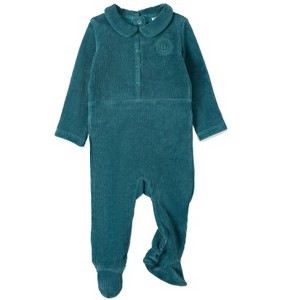 MiniMoi Baby and Toddler Boys "MiniMoi Sport" Cotton Rich Corduroy Footie - 1 of 4