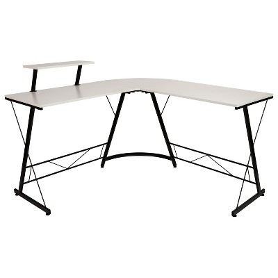 Flash Furniture L-Shaped Desk 71.5" Computer Corner Desk, Home Office Corner Desk, Gaming Desk, Space Saving, Easy to Assemble