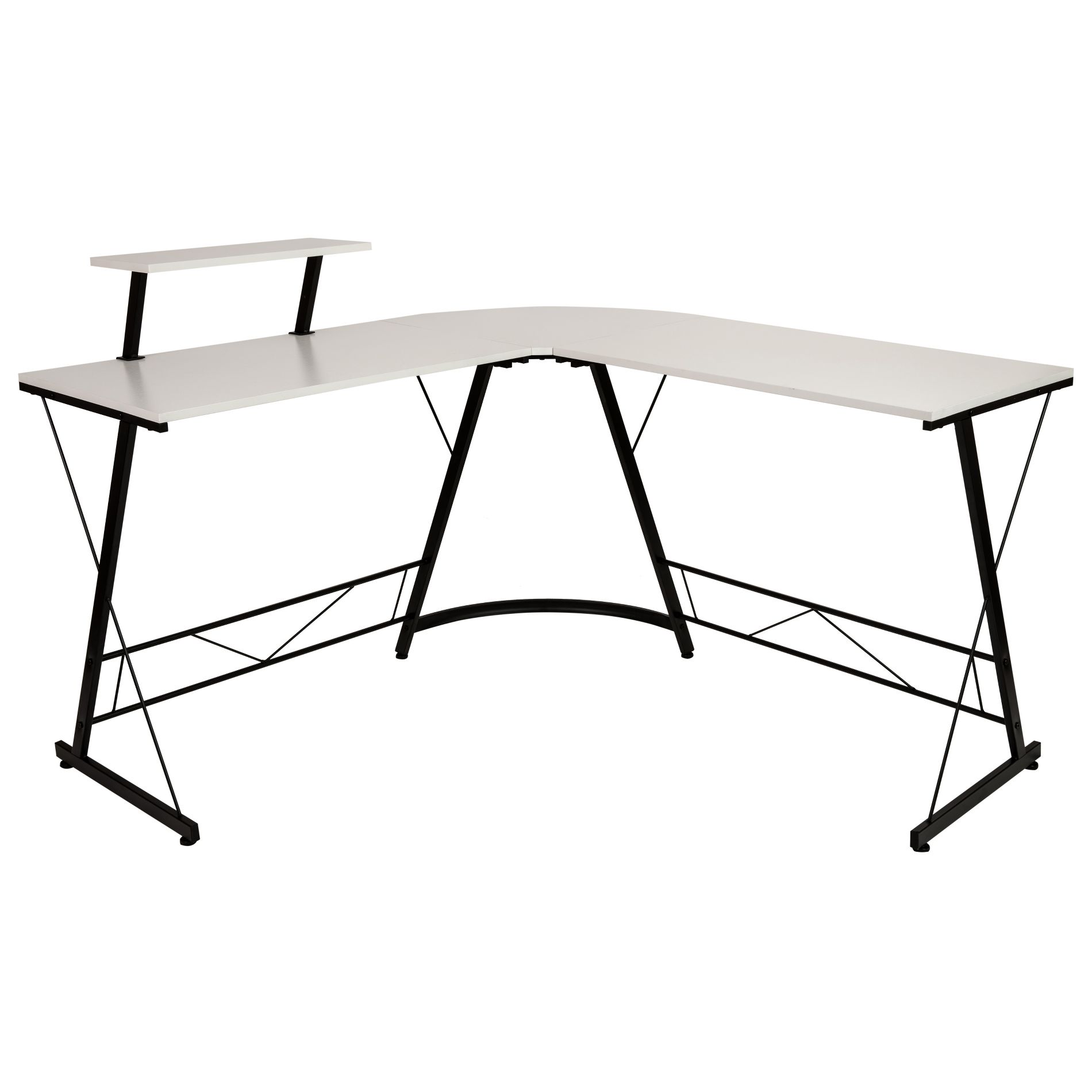 Flash Furniture L-Shaped Desk 71.5" Computer Corner Desk, Home Office Corner Desk, Gaming Desk, Space Saving, Easy to Assemble