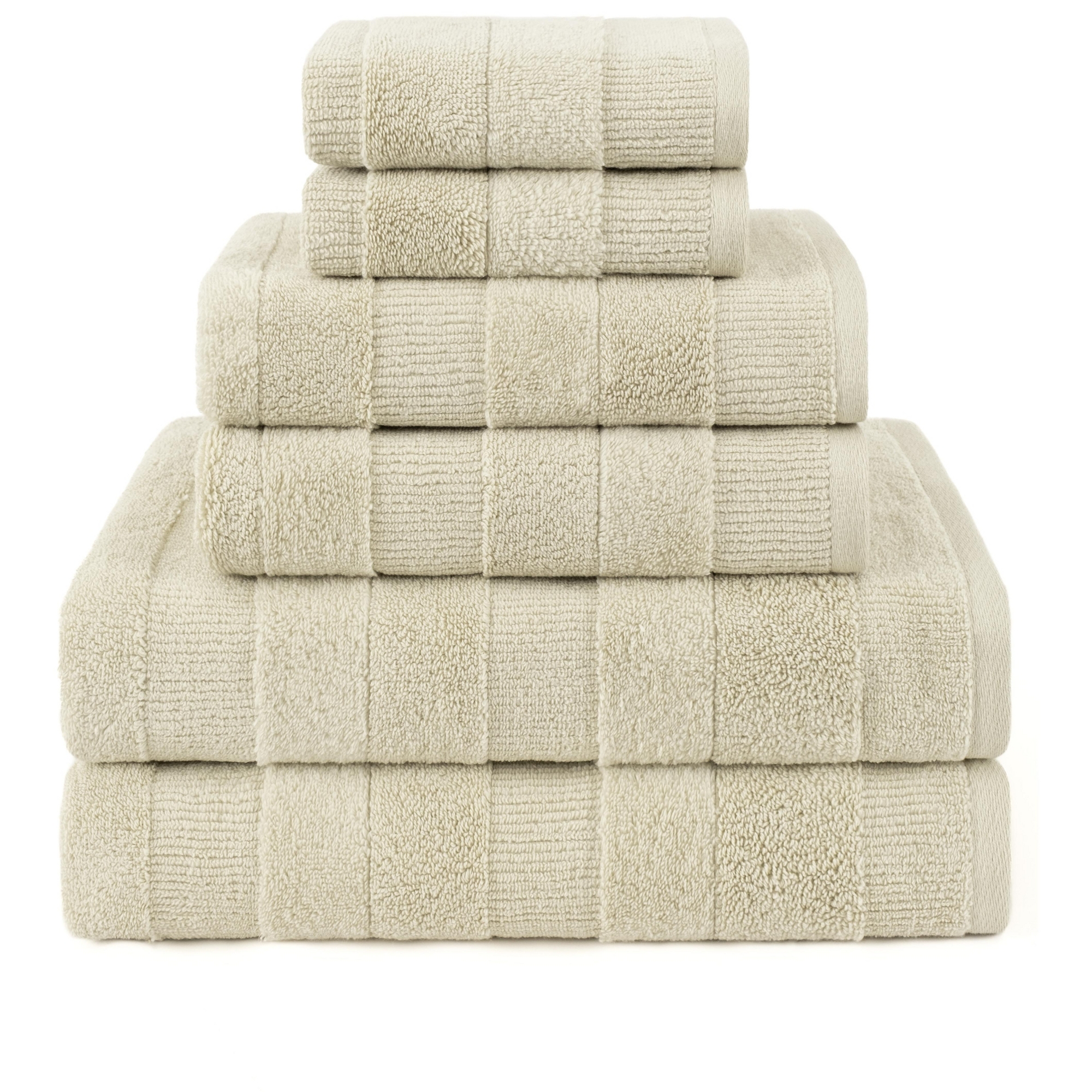 American Soft Linen Sense Collection 100% Micro Cotton Premium 6 Piece Towel Set, 600 GSM Ultra Soft and Plush Towels for Bathroom