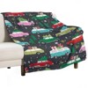 DSANE Christmas Cars With Tree Christmas Throw Blanket Soft Fleece Christmas Blanket Cozy Flannel Throw for Couch Bed - 3 of 4
