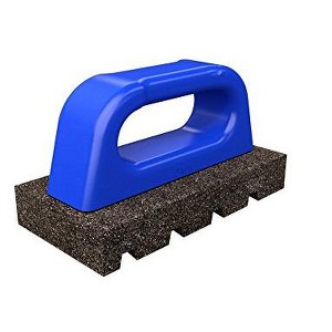 Bon Tool 12-177 Rub Brick - Fluted 6-inch X 3-inch X 1-inch - 20 Grit - Plastic Handle - 1 of 2