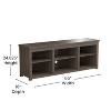Emma and Oliver Cube Style TV Stand for up to 80" TV's - 65" Media Console with 6 Open Storage Shelves - 4 of 4