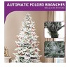 9ft Prelit Mountain Pine Flocked Christmas Tree Flocked Christmas Tree 1818 Branch Tips 820 Lights 80 Pine Cones - 3 of 4