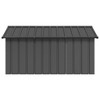 vidaXL Dog House Anthracite Galvanized Steel Large Durable Dog House - 4 of 4