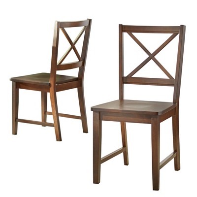 Set of 2 Virginia Crossback Dining Chairs - Buylateral
