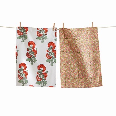 Tagltd Succulent Dishtowel Set Of 2 Dish Cloth For Drying Dishes And Cooking  : Target