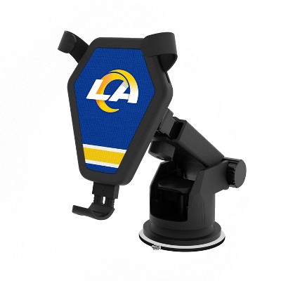 Keyscaper Los Angeles Rams Stripe 10-Watt Wireless Car Charger