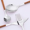 REGALWOVEN Stainless Steel Mirror Polished Flatware Silverware Set 4 Piece - 3 of 4